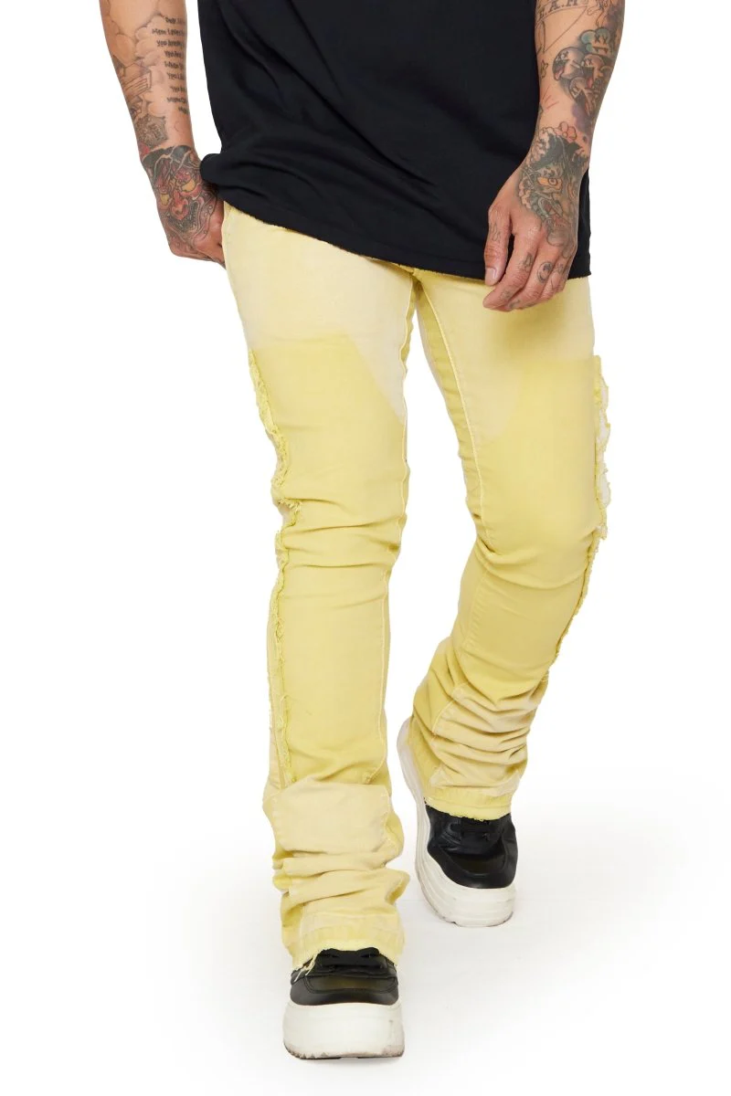 "ALPHA" STACKED FLARE LT. KHAKI - Image 3