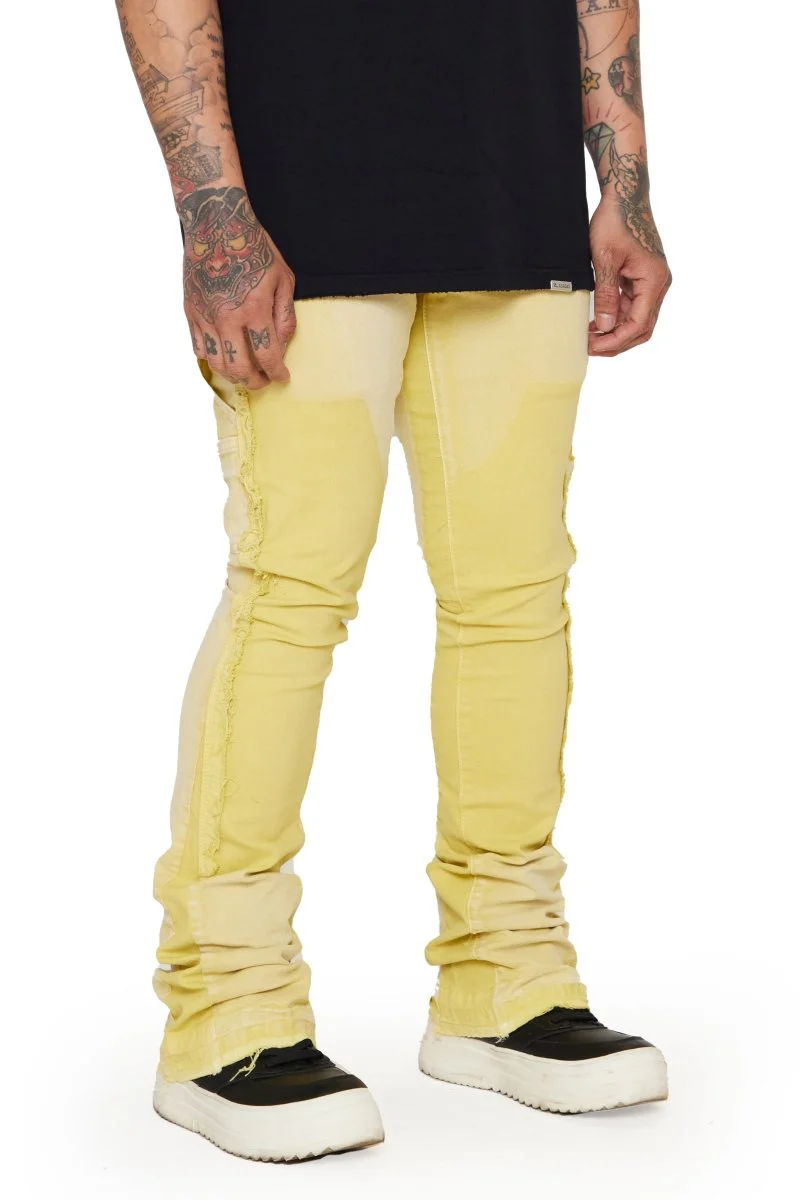 "ALPHA" STACKED FLARE LT. KHAKI - Image 6