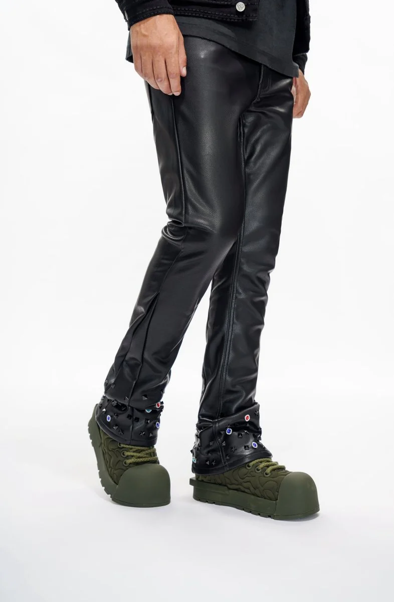 Ion Black Leather Stacked - Image 3