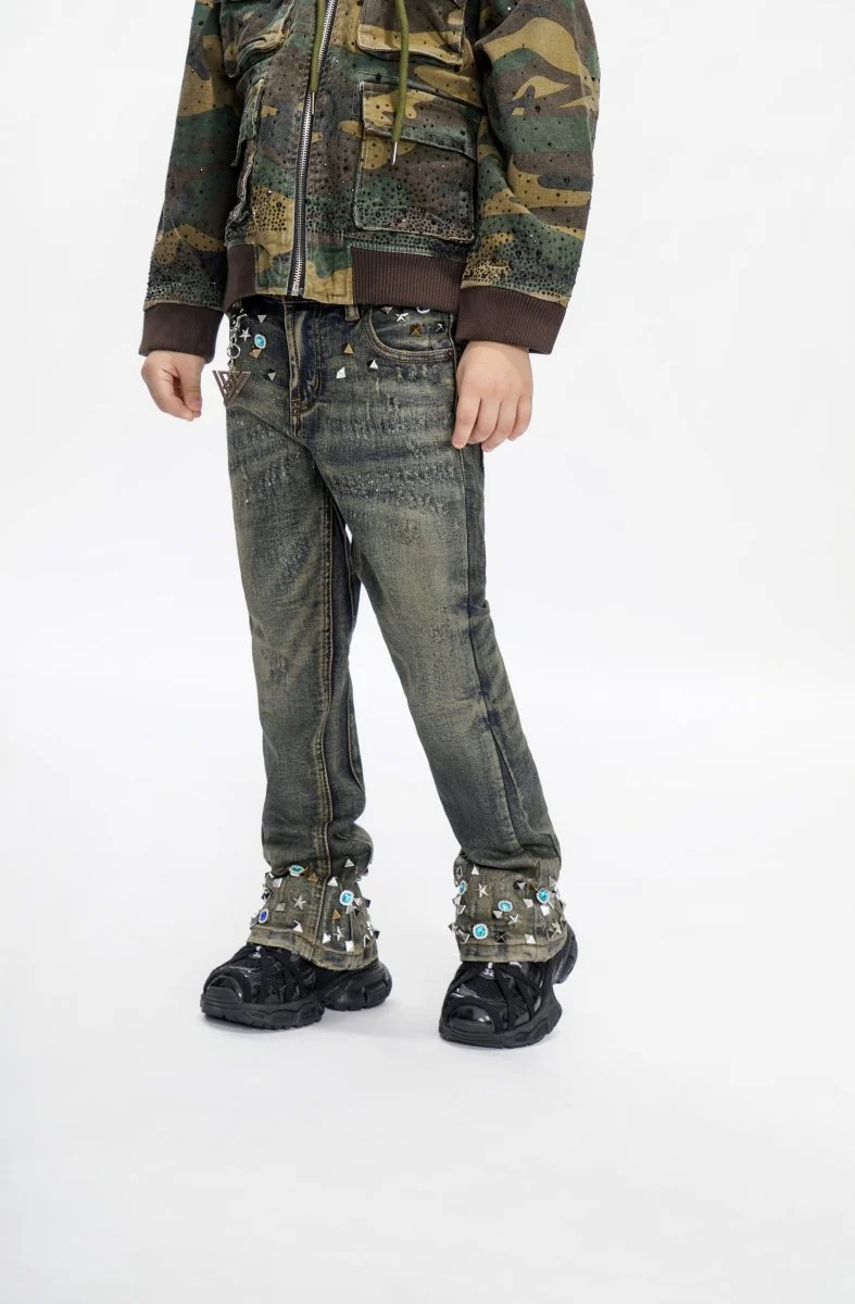 Ion Kids Vt. Wash Waxed Stacked Jeans - Image 6