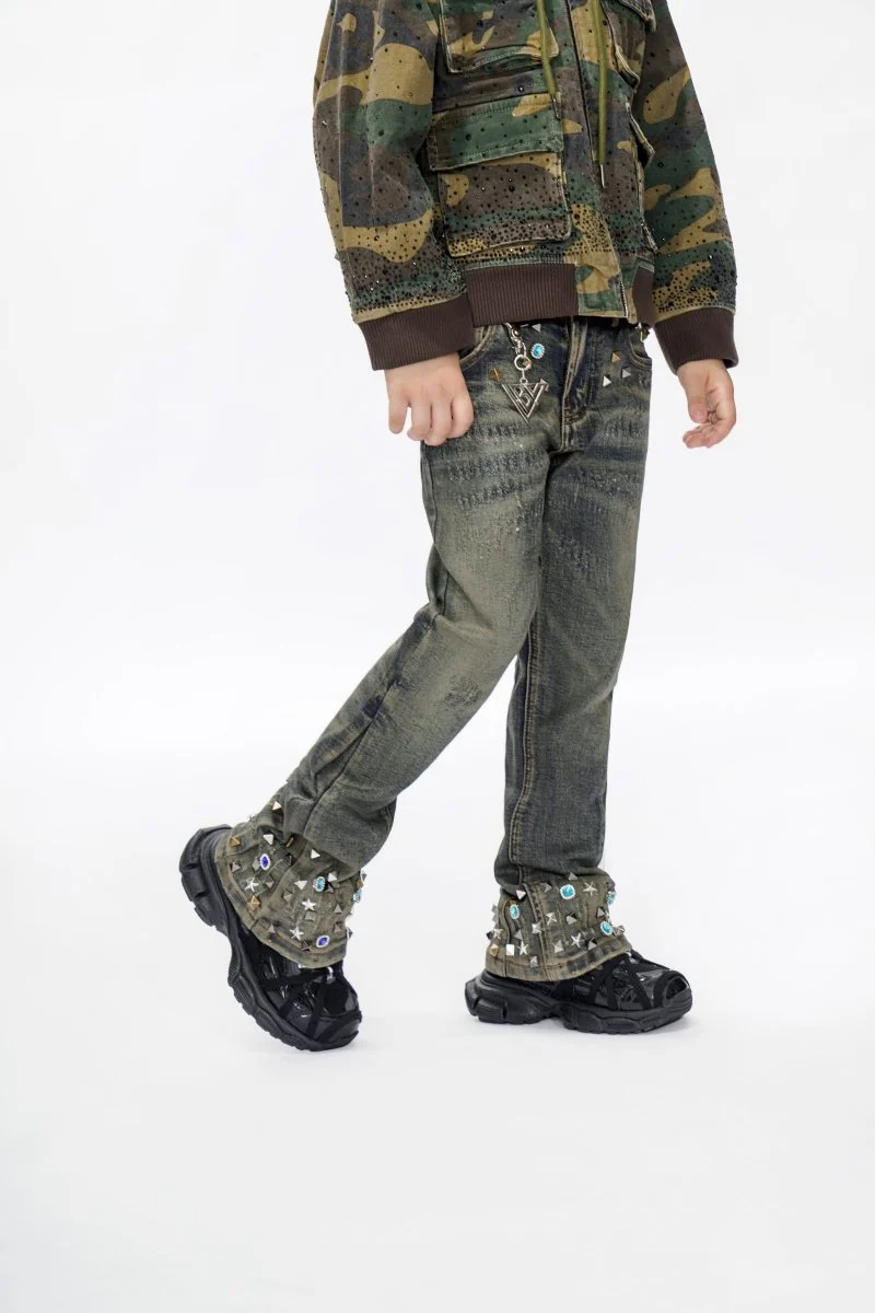 Ion Kids Vt. Wash Waxed Stacked Jeans - Image 7