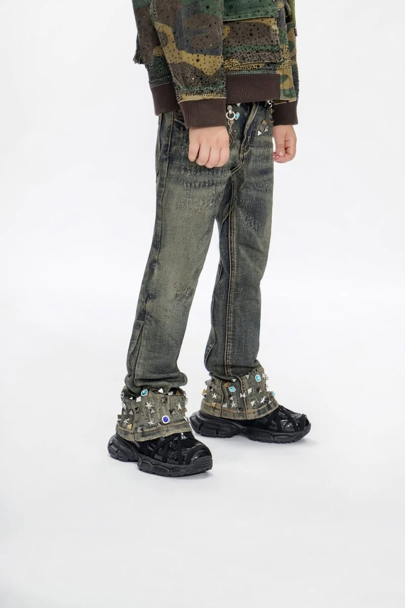 Ion Kids Vt. Wash Waxed Stacked Jeans - Image 8