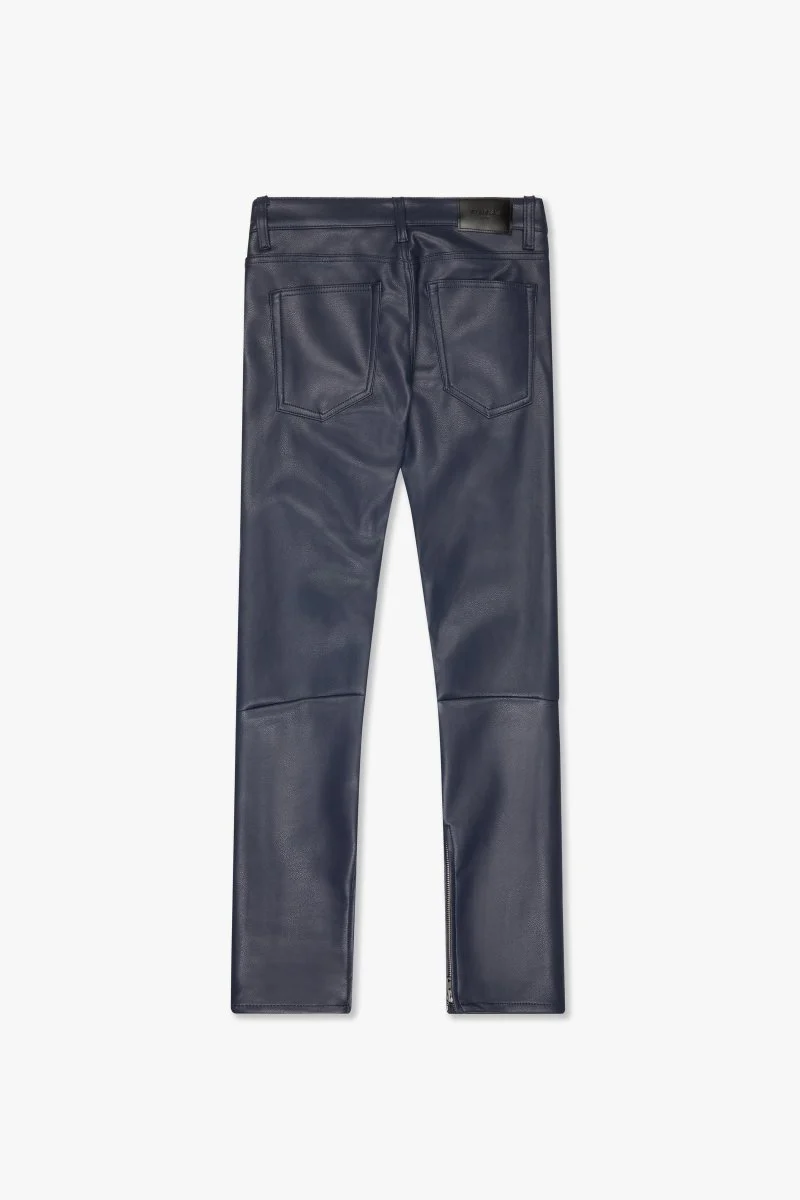 "JEDI" SKINNY/STACKED FLARE JEAN NAVY - Image 4