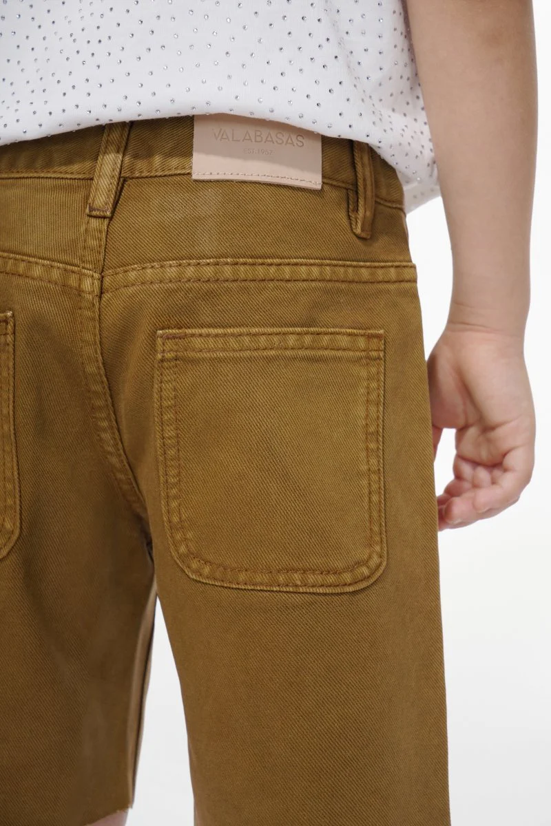 Jr. Shorts Kids Denim Brown Waxed - Image 3