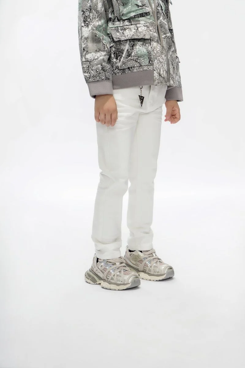 Jr.Slim Kids Jeans White - Image 5