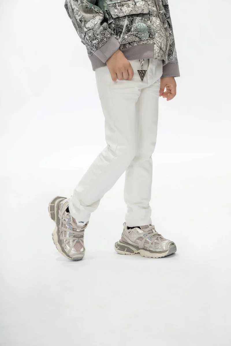 Jr.Slim Kids Jeans White - Image 6