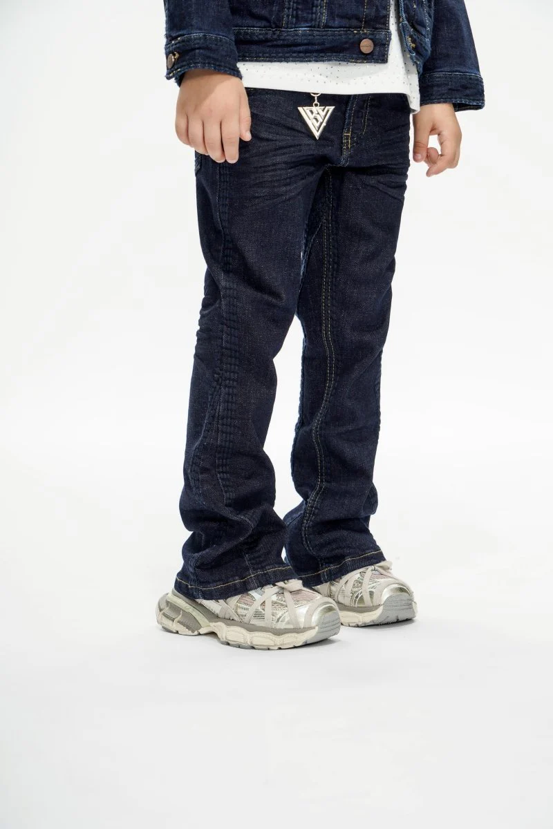 Cody Kids Indigo Blue Stacked Jeans - Image 5