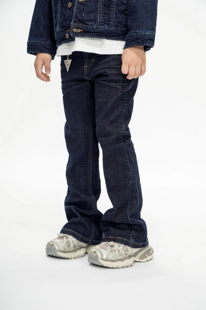 Cody Kids Indigo Blue Stacked Jeans - Image 6