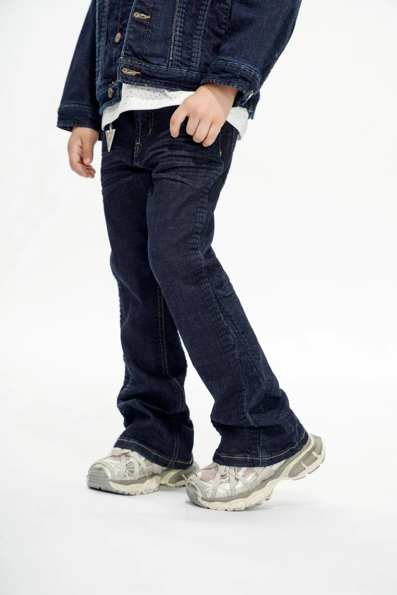 Cody Kids Indigo Blue Stacked Jeans - Image 7