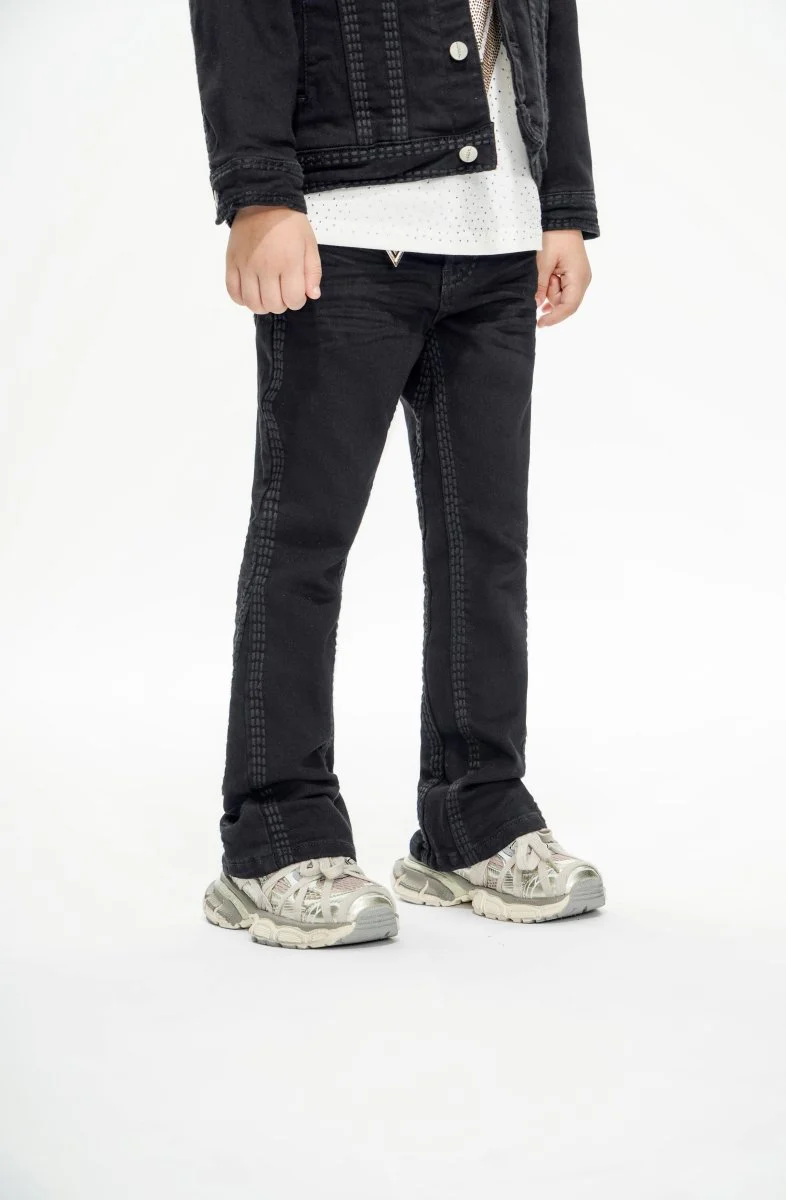 Cody Kids Jet Black Stacked Jeans - Image 5