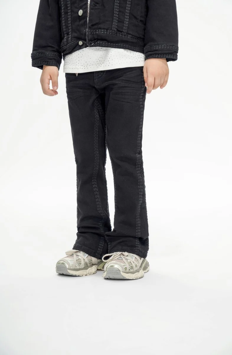 Cody Kids Jet Black Stacked Jeans - Image 6
