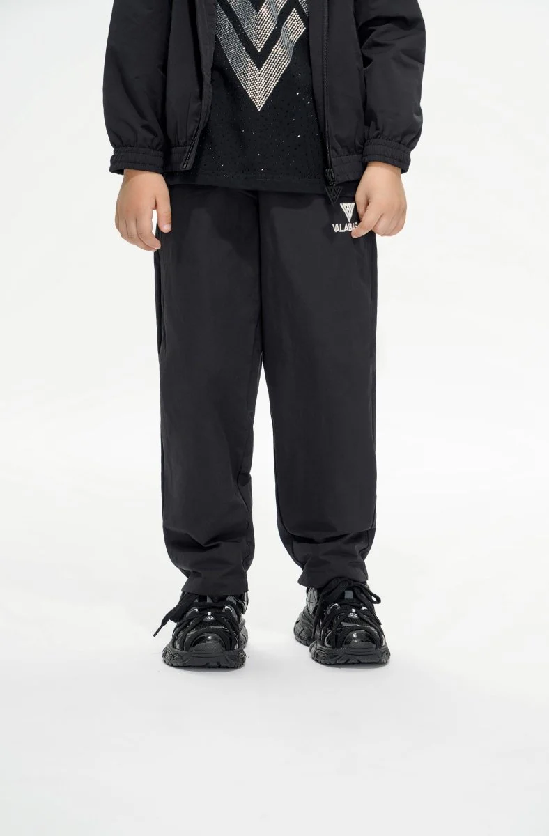 Silver Kids Black Knitted Pants - Image 7
