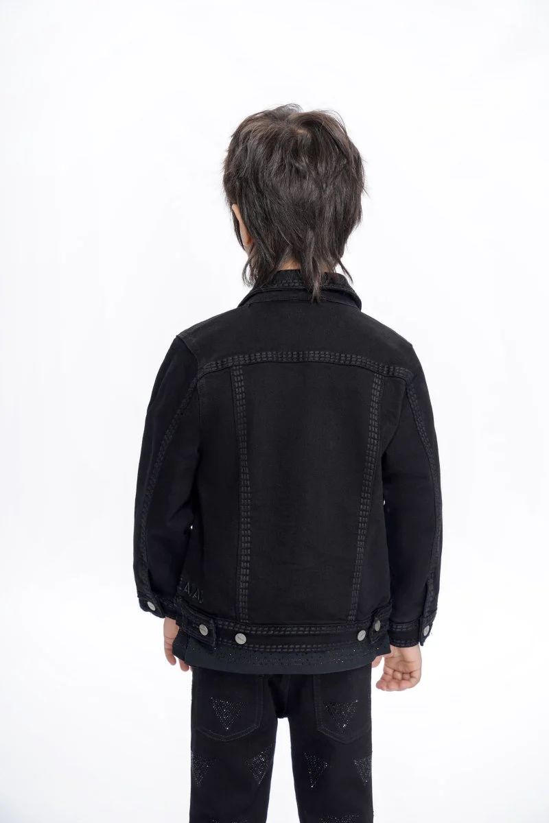 Treasury Kids Jet Black Jacket - Image 3