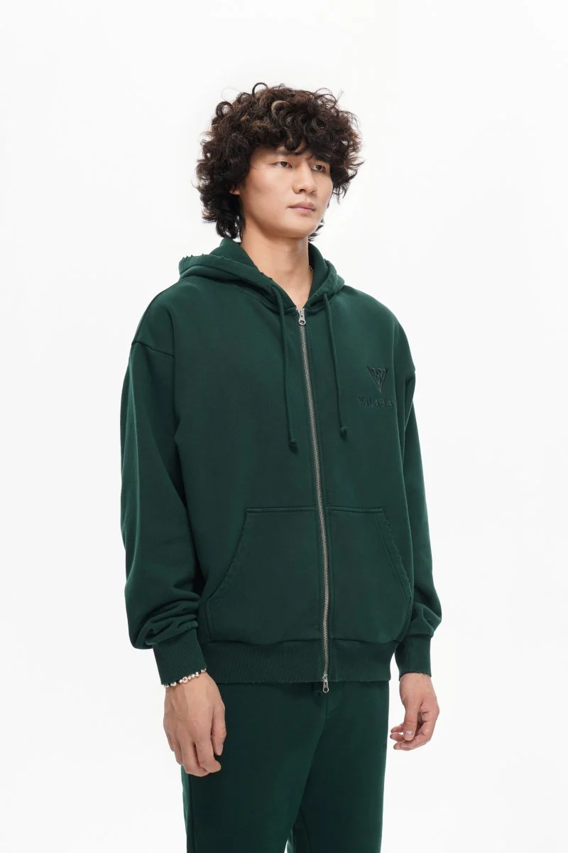 Mr. Fleece Zip Up Green - Image 6