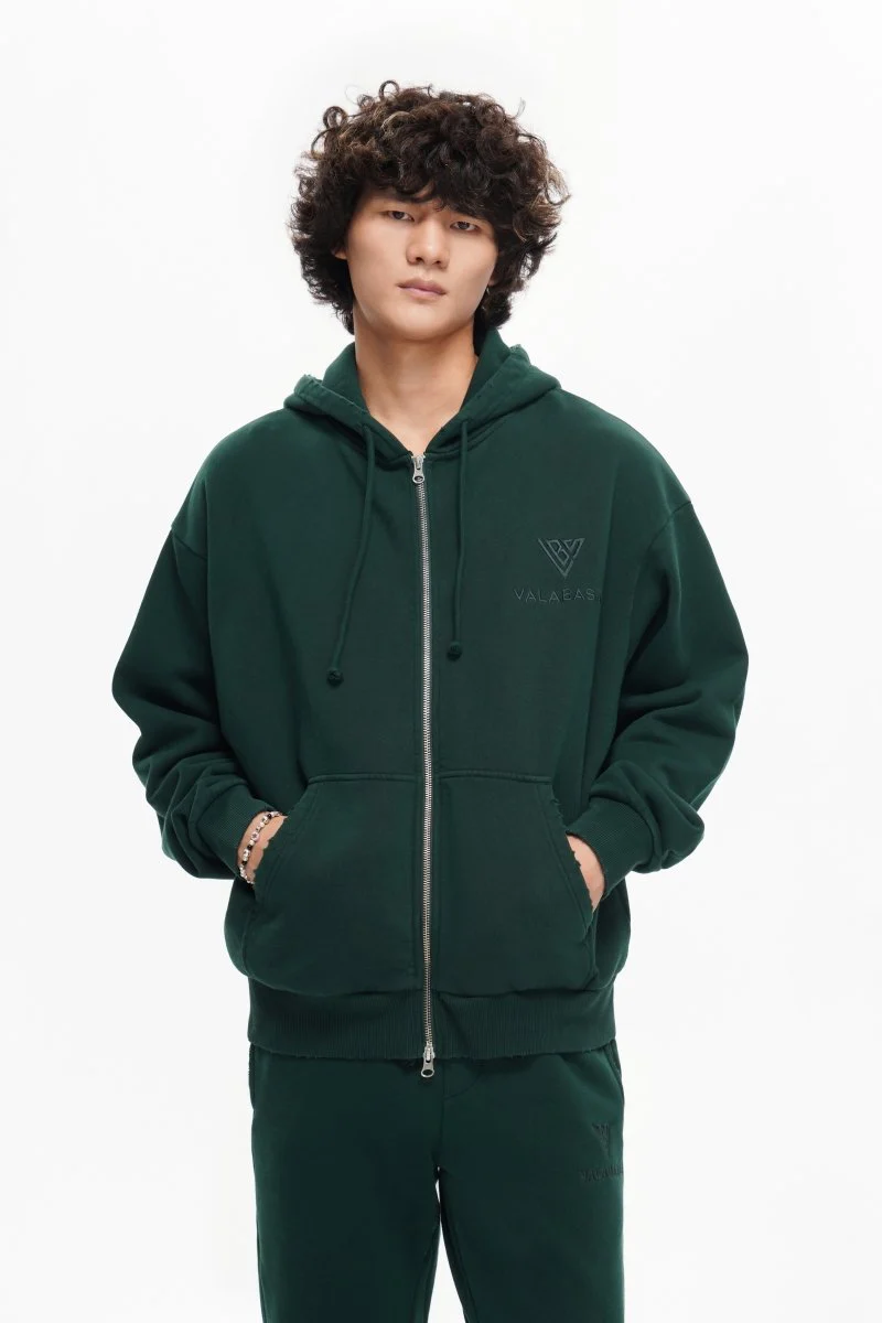 Mr. Fleece Zip Up Green - Image 7