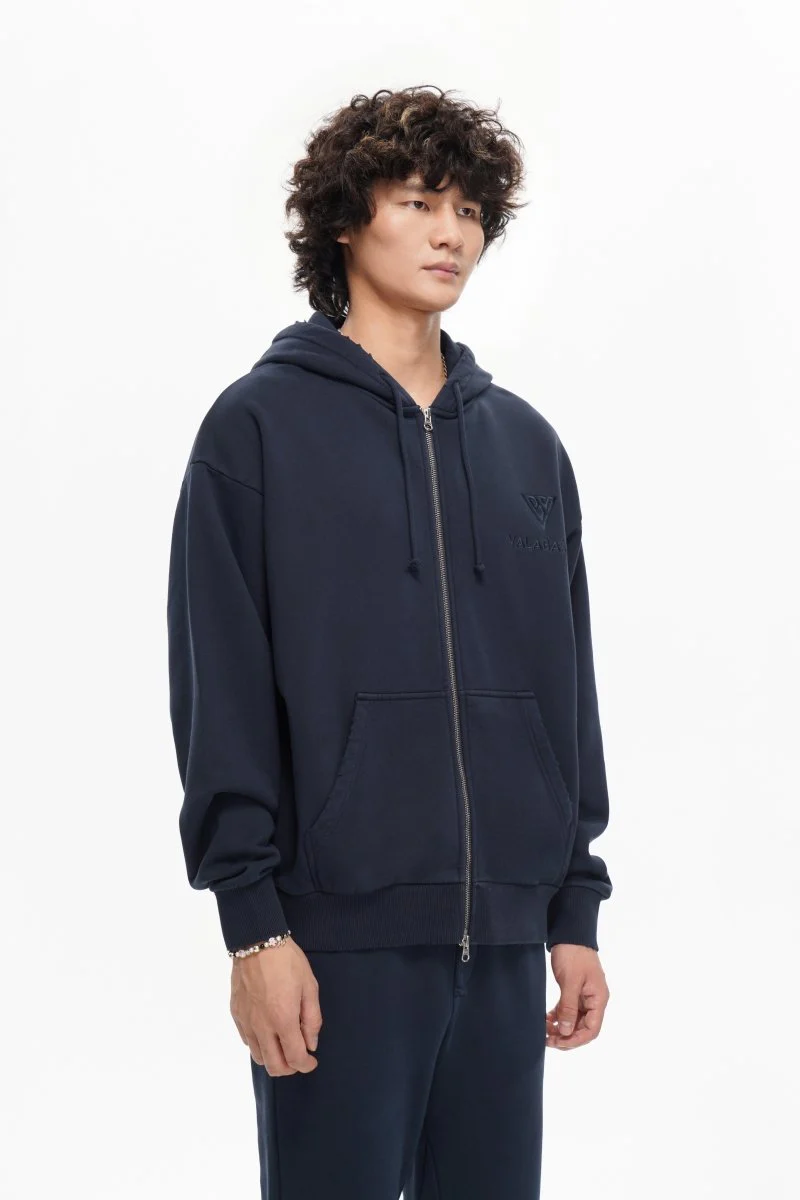 Mr. Fleece Zip Up Navy - Image 5
