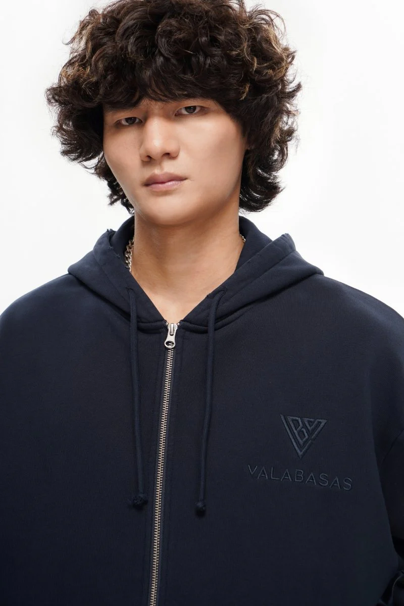 Mr. Fleece Zip Up Navy - Image 7
