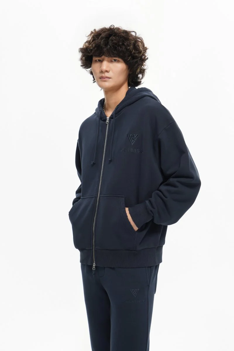 Mr. Fleece Zip Up Navy - Image 8