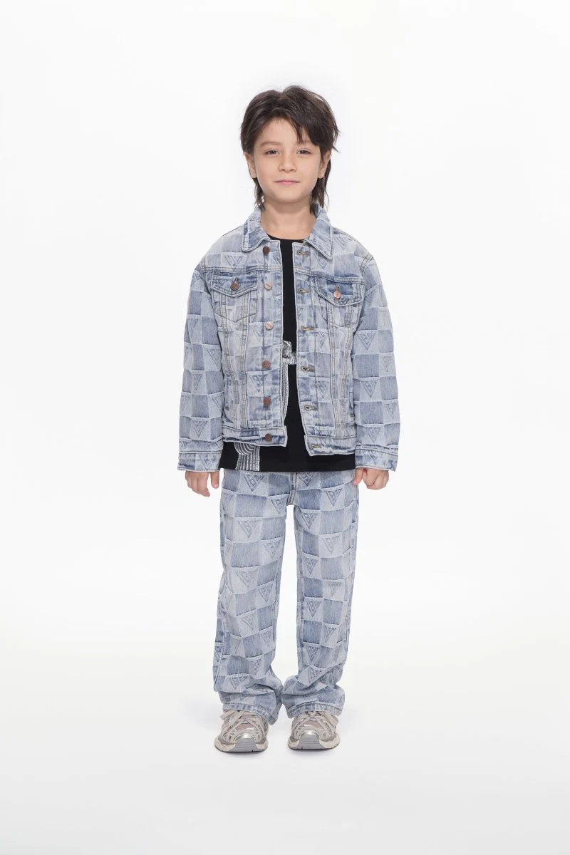 Official Kids Light Blue Wash Jacket - Image 4