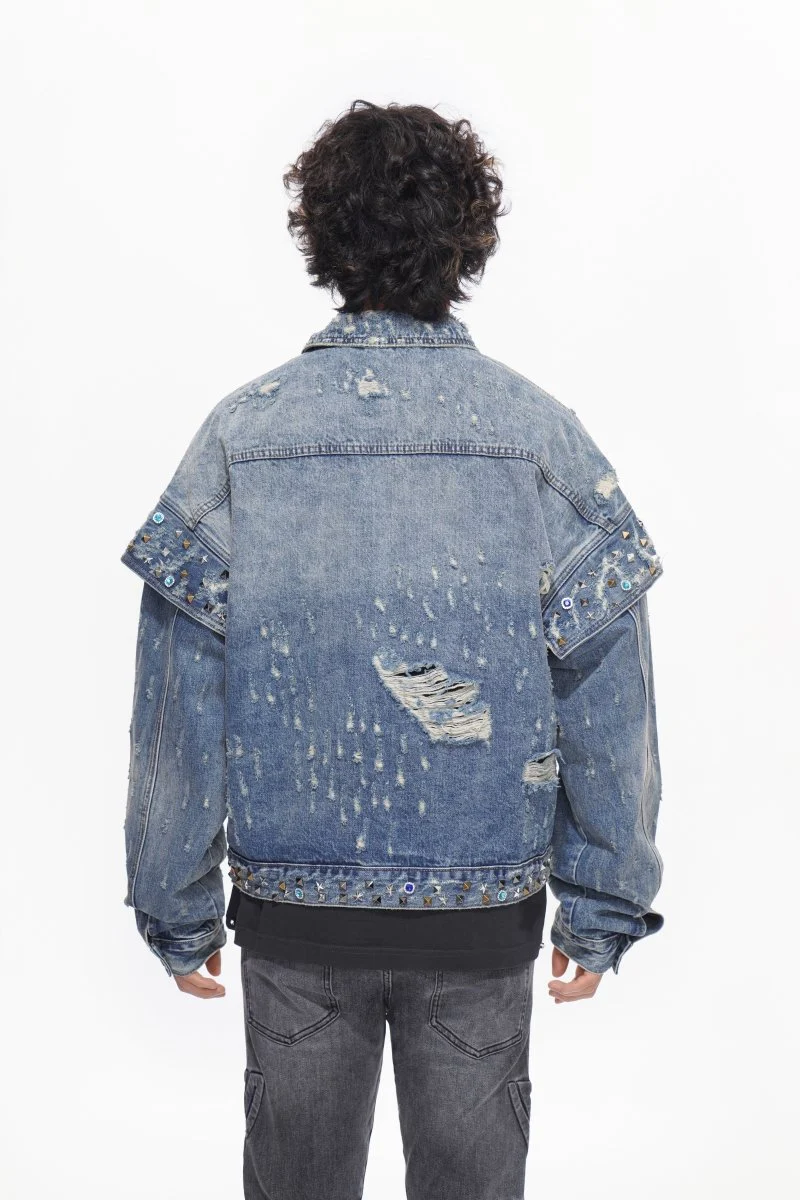 Scavenge Jacket Blue Washed - Image 4
