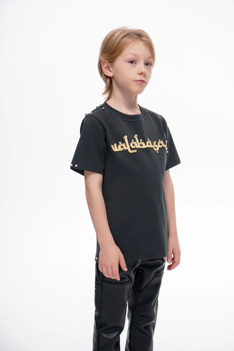 Kids Standard Grey Tee - Image 5