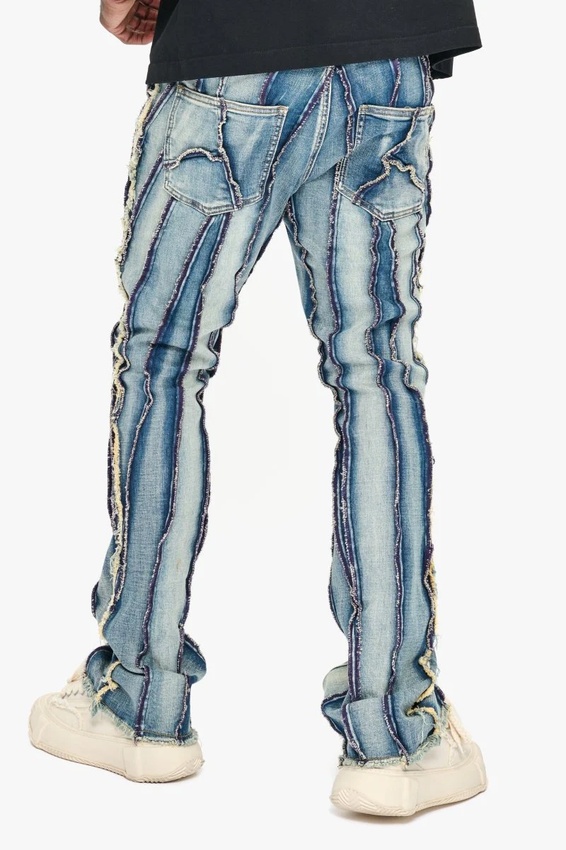 Twisted Stacked Denim Blue Wash - Image 6