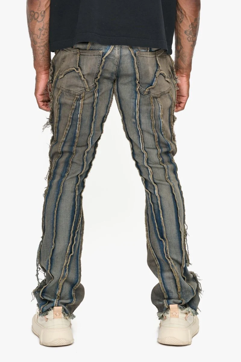 Twisted Stacked Denim Dirty Vintage Stacked Denim - Image 3