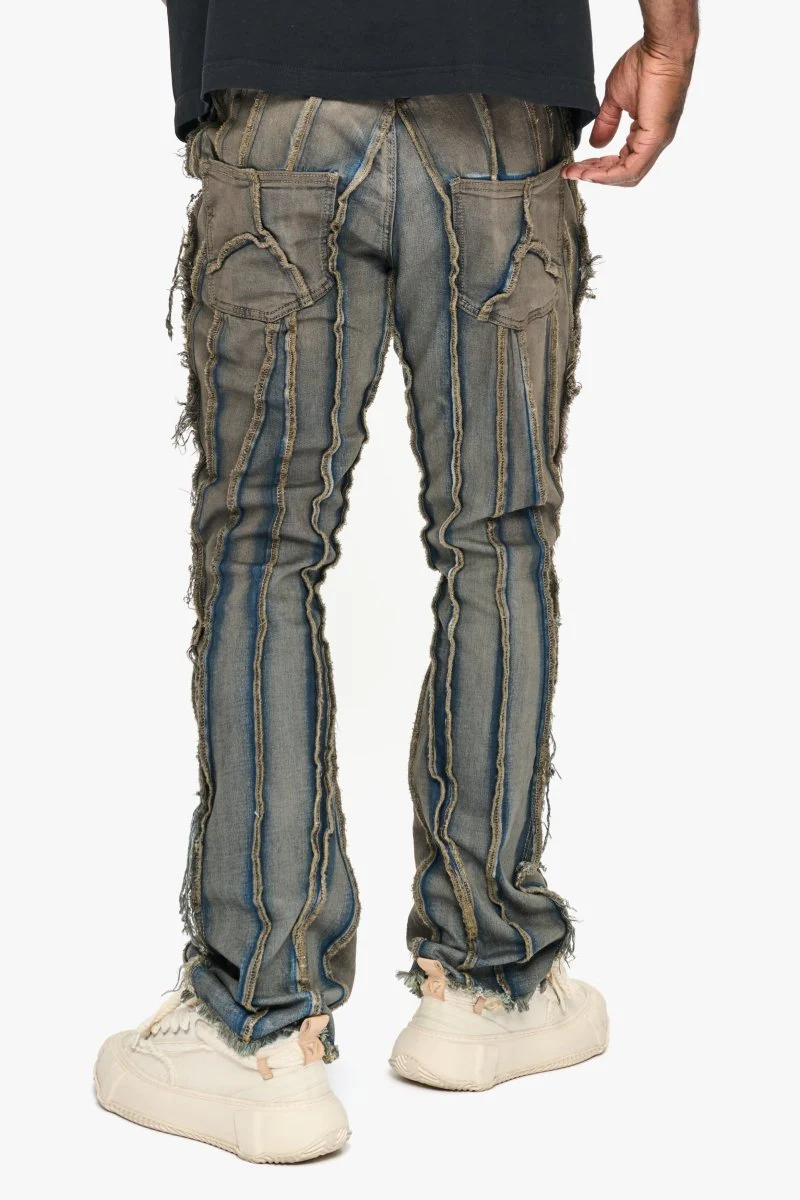 Twisted Stacked Denim Dirty Vintage Stacked Denim - Image 5