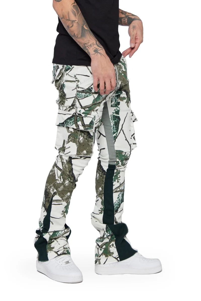 "COMMANDER 2.0" GREY FOREST STACKED FLARE JEAN - Image 3