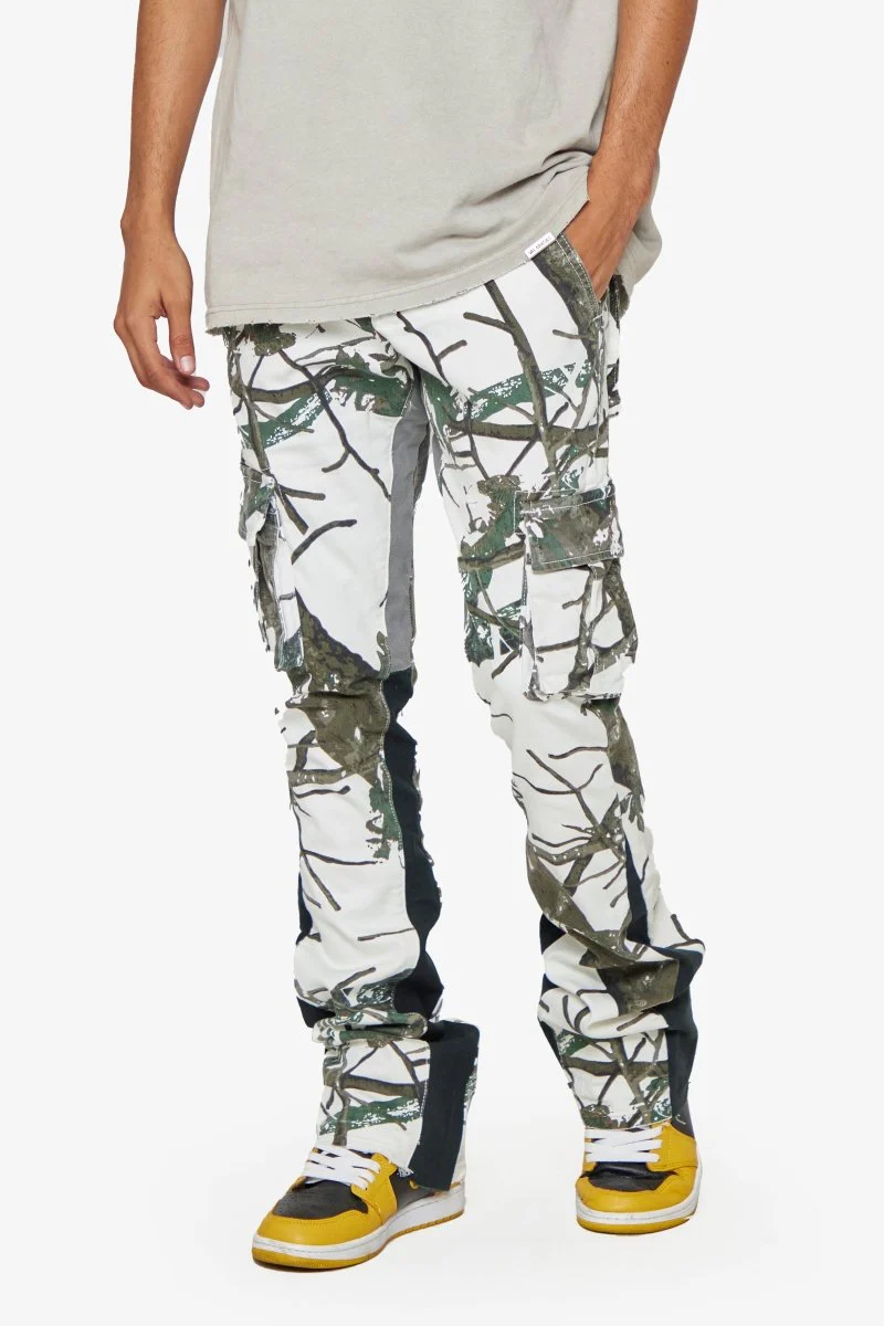 "COMMANDER 2.0" GREY FOREST STACKED FLARE JEAN - Image 4