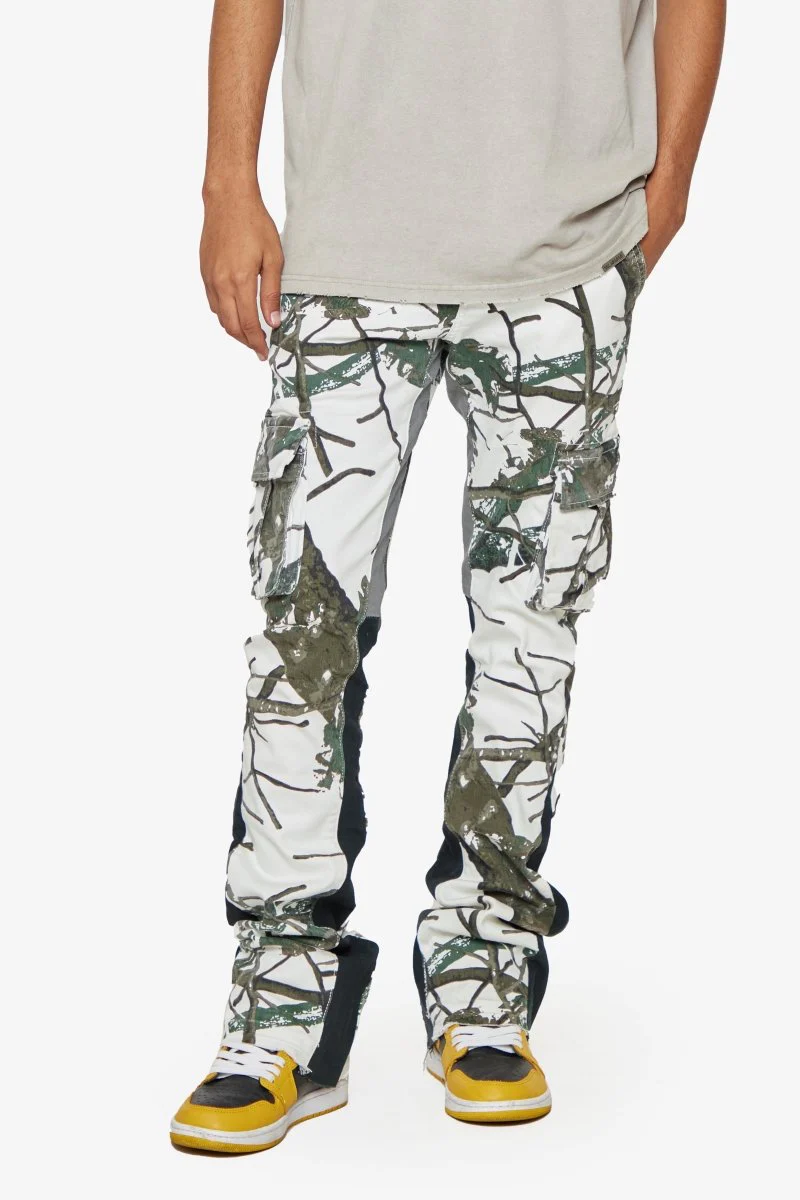 "COMMANDER 2.0" GREY FOREST STACKED FLARE JEAN - Image 5