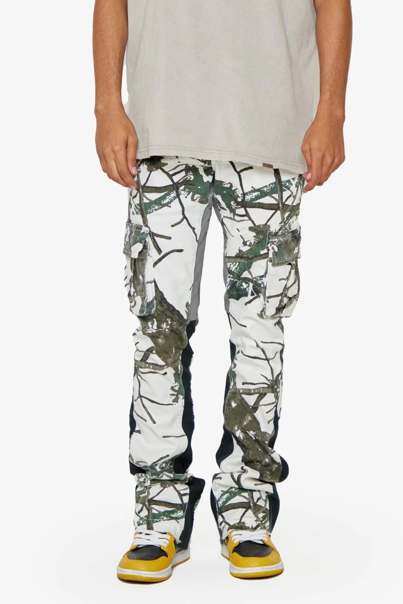 "COMMANDER 2.0" GREY FOREST STACKED FLARE JEAN - Image 8