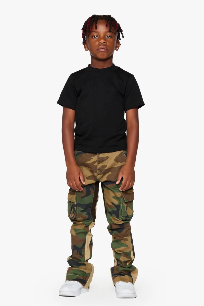 Kids “COMMANDER” JEANS FOLIAGE GREEN - Image 3
