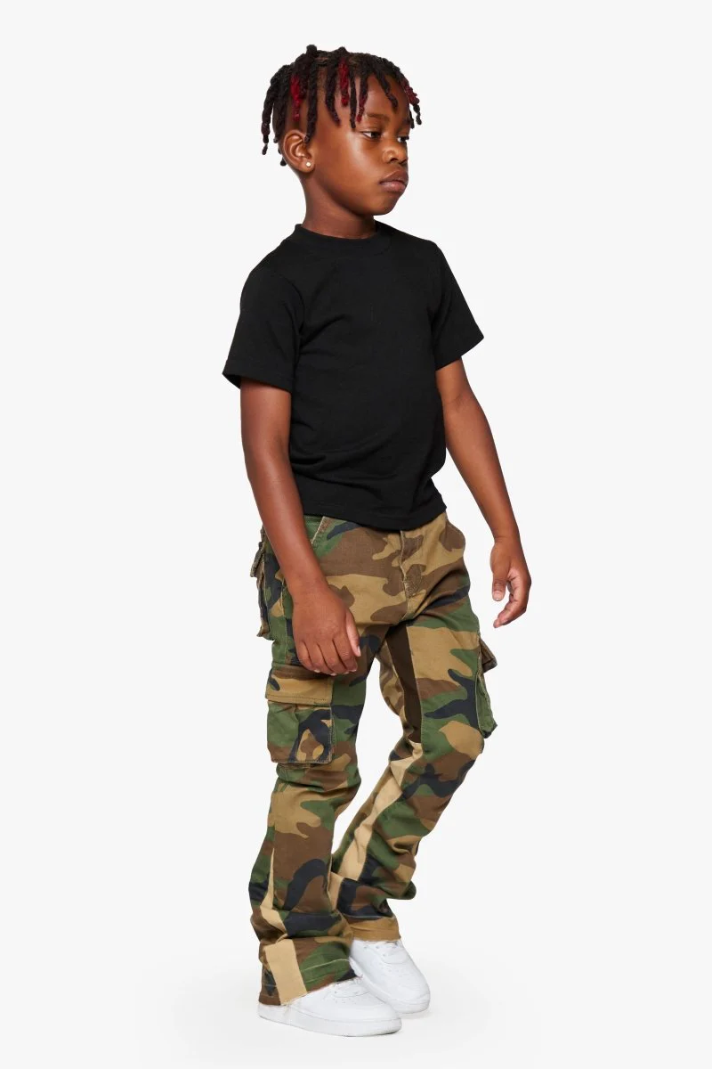 Kids “COMMANDER” JEANS FOLIAGE GREEN - Image 5