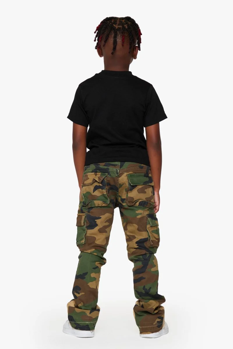 Kids “COMMANDER” JEANS FOLIAGE GREEN - Image 6